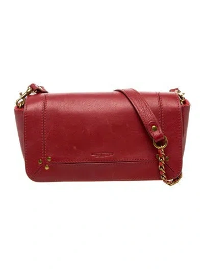 Pre-owned Jérôme Dreyfuss Leather Crossbody Bag In Red