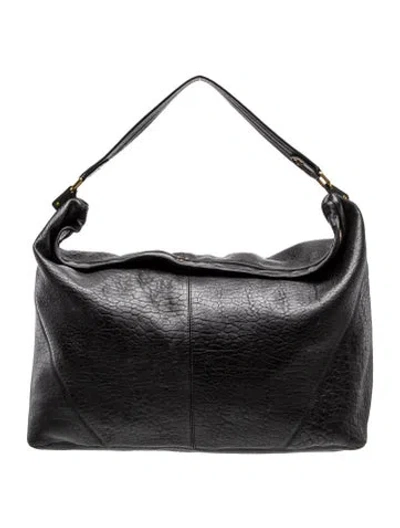 Pre-owned Jérôme Dreyfuss Leather Hobo In Black