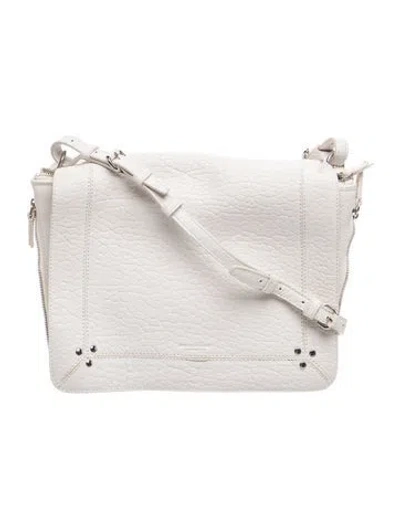 Pre-owned Jérôme Dreyfuss Leather Messenger Bag In Neutrals