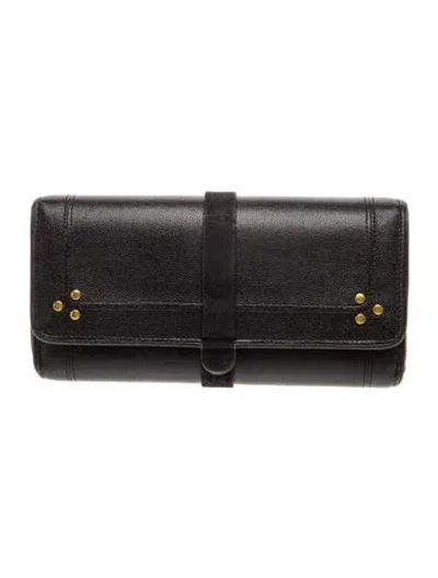 Pre-owned Jérôme Dreyfuss Leather Minaudière In Black