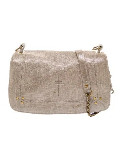 Pre-owned Jérôme Dreyfuss Leather Minaudière In Neutral