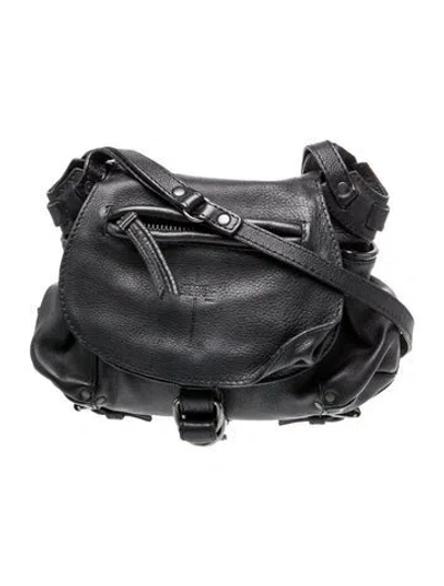 Pre-owned Jérôme Dreyfuss Leather Minaudière Vintage In Black