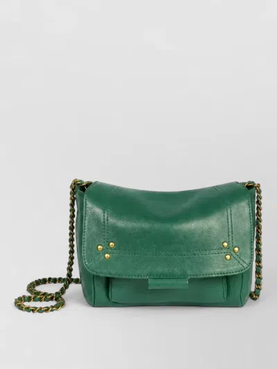Jérôme Dreyfuss Leather Mini Bag In Green