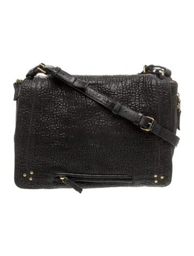 Pre-owned Jérôme Dreyfuss Leather Shoulder Bag In Black