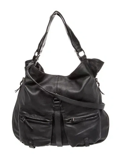 Pre-owned Jérôme Dreyfuss Leather Shoulder Bag In Black