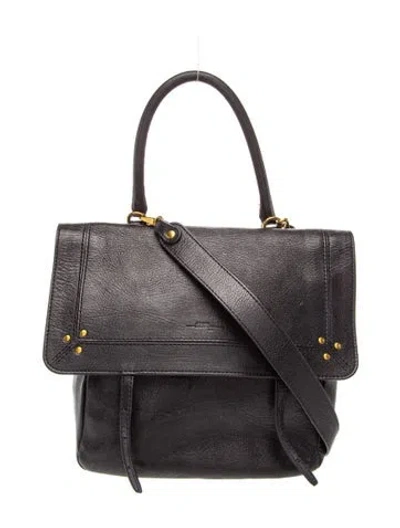 Pre-owned Jérôme Dreyfuss Leather Shoulder Bag In Black