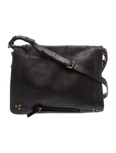 Pre-owned Jérôme Dreyfuss Leather Shoulder Bag In Black