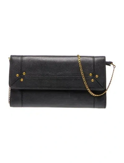 Pre-owned Jérôme Dreyfuss Leather Shoulder Bag In Black