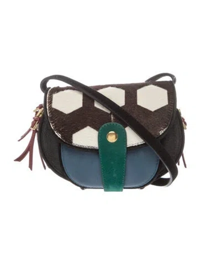 Pre-owned Jérôme Dreyfuss Leather Shoulder Bag In Blue