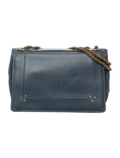 Pre-owned Jérôme Dreyfuss Leather Shoulder Bag In Blue