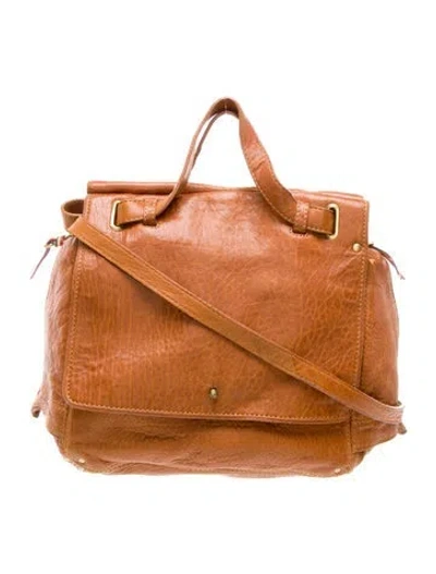 Pre-owned Jérôme Dreyfuss Leather Shoulder Bag In Brown