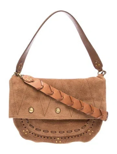 Pre-owned Jérôme Dreyfuss Leather Shoulder Bag In Brown