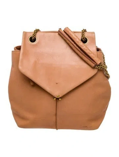 Pre-owned Jérôme Dreyfuss Leather Shoulder Bag In Brown