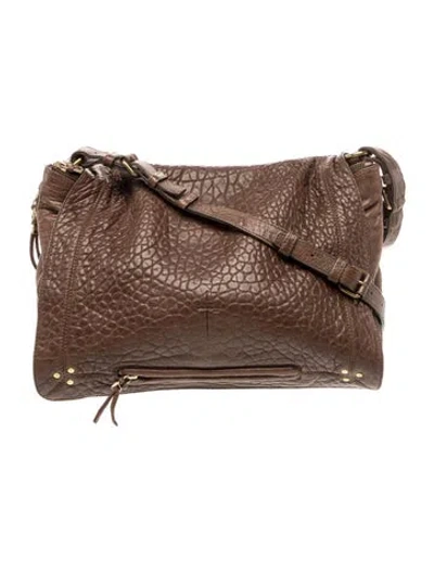 Pre-owned Jérôme Dreyfuss Leather Shoulder Bag In Brown