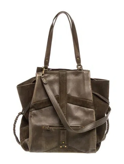 Pre-owned Jérôme Dreyfuss Leather Shoulder Bag In Brown