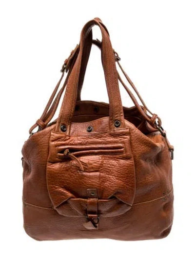 Pre-owned Jérôme Dreyfuss Leather Shoulder Bag In Brown
