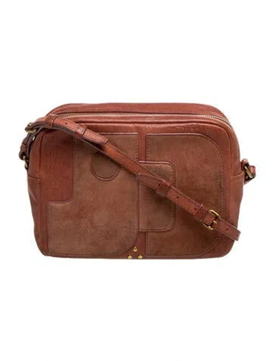 Pre-owned Jérôme Dreyfuss Leather Shoulder Bag In Brown