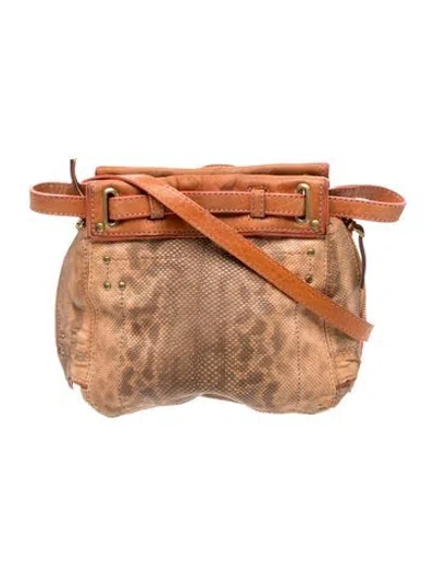 Pre-owned Jérôme Dreyfuss Leather Shoulder Bag In Brown