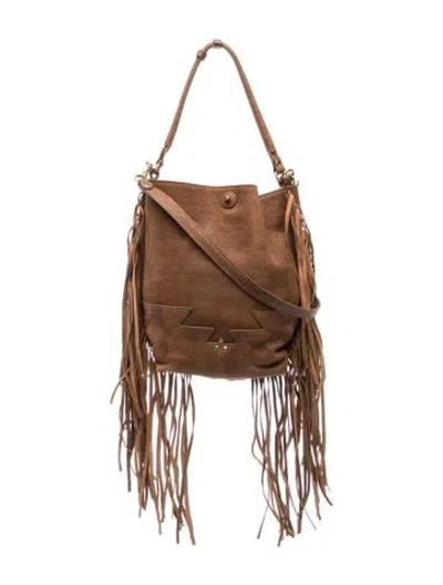 Pre-owned Jérôme Dreyfuss Leather Shoulder Bag In Brown
