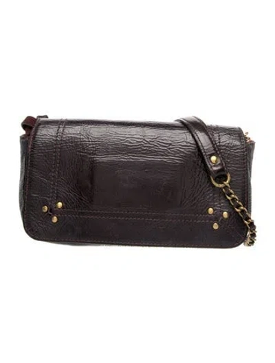 Pre-owned Jérôme Dreyfuss Leather Shoulder Bag In Gray