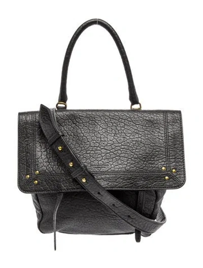 Pre-owned Jérôme Dreyfuss Leather Shoulder Bag In Gray