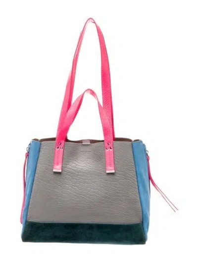 Pre-owned Jérôme Dreyfuss Leather Shoulder Bag In Grey
