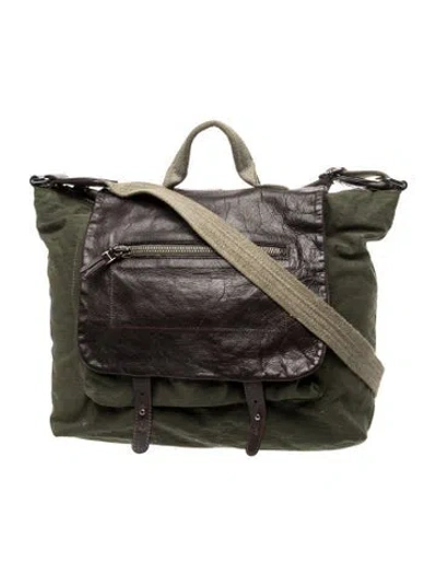 Pre-owned Jérôme Dreyfuss Leather Shoulder Bag In Grey
