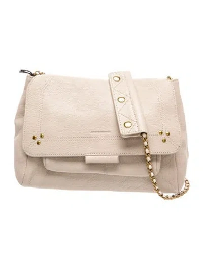 Pre-owned Jérôme Dreyfuss Leather Shoulder Bag In Neutral
