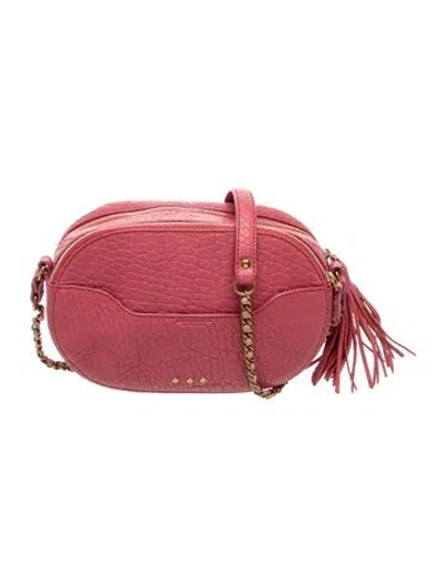 Pre-owned Jérôme Dreyfuss Leather Shoulder Bag In Pink