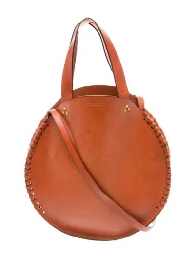 Pre-owned Jérôme Dreyfuss Leather Top Handle Bag In Brown