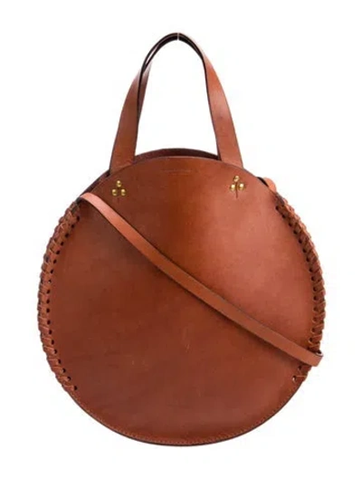 Pre-owned Jérôme Dreyfuss Leather Top Handle Bag In Brown