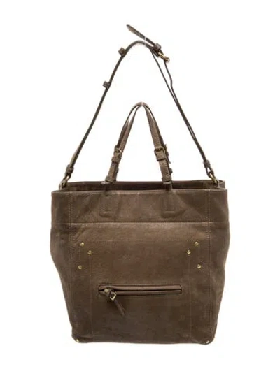 Pre-owned Jérôme Dreyfuss Leather Top Handle Bag In Brown
