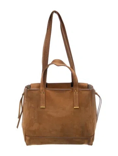 Pre-owned Jérôme Dreyfuss Leather Top Handle Bag In Brown