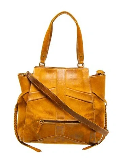 Pre-owned Jérôme Dreyfuss Leather Top Handle Bag In Neutral