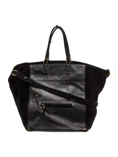 Pre-owned Jérôme Dreyfuss Leather Tote In Black