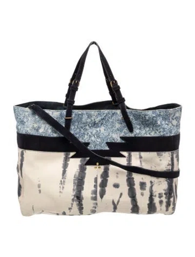 Pre-owned Jérôme Dreyfuss Leather Tote In Neutrals