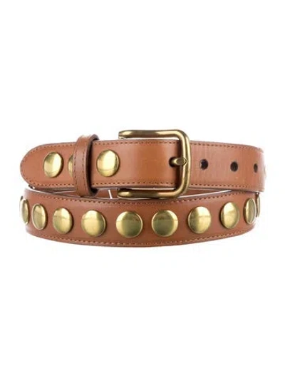 Pre-owned Jérôme Dreyfuss Leather Waist Belt In Brown