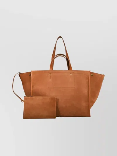 Jérôme Dreyfuss Léon L Shoulder Bag With Dual Handles In Brown