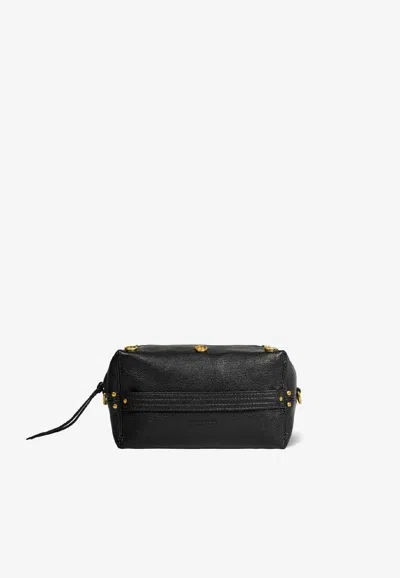 Jérôme Dreyfuss Lucky Case Leather Clutch In Black