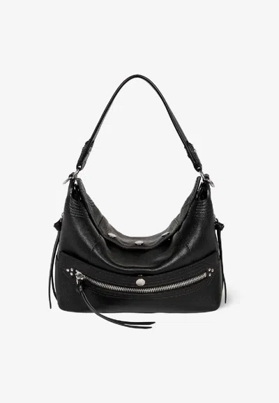 Jérôme Dreyfuss Lucky Hobo Shoulder Bag In Black