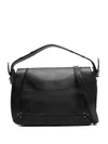Jérôme Dreyfuss Medium Pepito Stud-detai Leather Shoulder Bag In Black