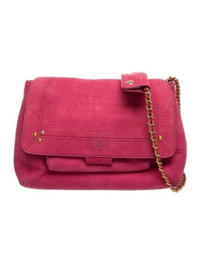Pre-owned Jérôme Dreyfuss Nubuck Shoulder Bag In Pink