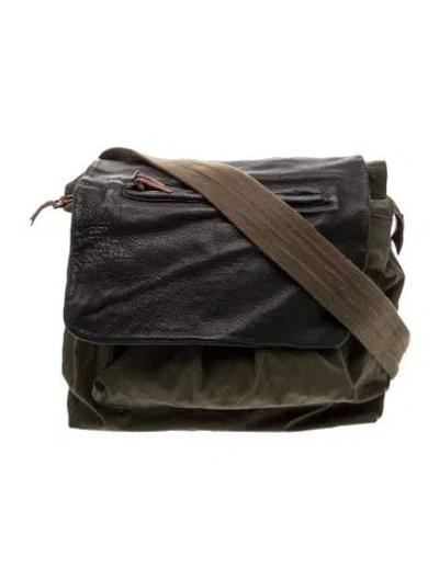 Pre-owned Jérôme Dreyfuss Nylon Messenger Bag In Green