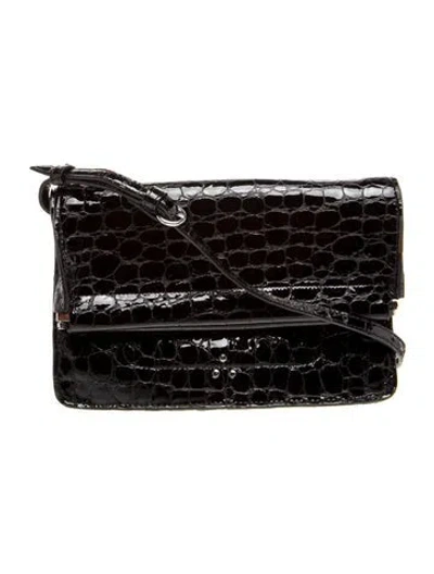 Pre-owned Jérôme Dreyfuss Patent Leather Shoulder Bag In Brown