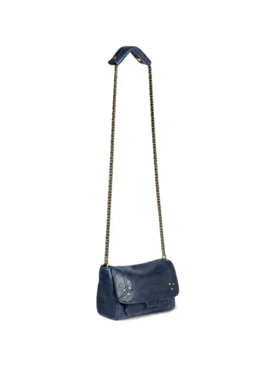 Jérôme Dreyfuss S Lulu Leather Shoulder Bag In Blue