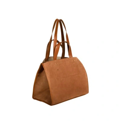 Jérôme Dreyfuss Sac Cabas Léon M En Croûte De Cuir In Brown