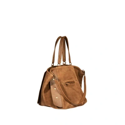 Jérôme Dreyfuss Sac Cabas Roger En Croûte De Cuir In Brown