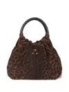 Jérôme Dreyfuss Small Gordi Leopard-print Braided-handle Tote Bag In Animal Print