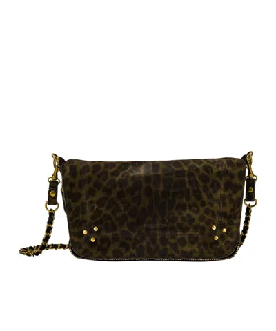 Jérôme Dreyfuss Small Leopard Print Handbag In Red
