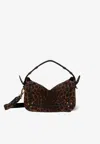 Jérôme Dreyfuss Small Pepito Leopard Print Crossbody Bag In Brown